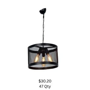 Black Industrial Pendant Light